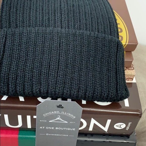 SOLD OUT // Faux Fur Pompom Ribbed Beanie Hat - Picture 6 of 7